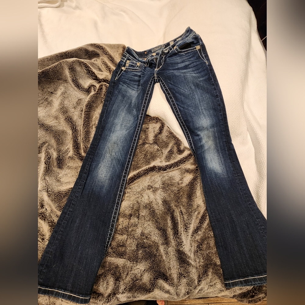 Women's 27 miss me boot cut jeans dark